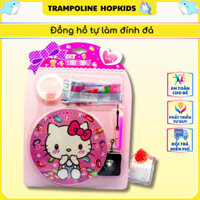 ĐỒNG HỒ ĐÍNH ĐÁ TREO TƯỜNG HOẠT HÌNH – Tranh Đính Đá Tự Làm Kèm Combo Dụng Cụ