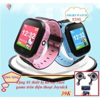 Đồng hồ định vị trẻ em GPS Tracker Y21G mới nhất (Xanh Dương) + Tặng thiết bị hỗ trợ chơi game trên điện thoại Joystick