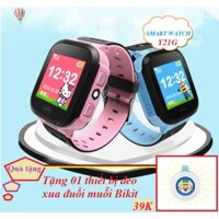 Đồng hồ định vị trẻ em GPS Tracker Y21G mới nhất (Xanh Dương) + Tặng thiết bị đeo xua đuổi muỗi Bikit