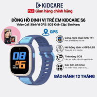 Đồng hồ định vị trẻ em Kidcare S6 gọi video call định vị GPS - Màu Dora Blue