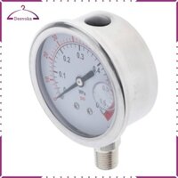 Đồng hồ đo áp suất dầu nước Khí nén thủy lực 0,6-3Mpa Chủ đề 1 / 4G 0,6MPa
