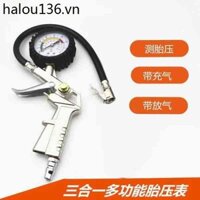 Đồng hồ đo áp suất không khí Dây đeo áp suất lốp ô tô bơm hơi Đồng hồ đo áp suất lốp xe tải Màn hình kỹ thuật số Giám sát áp suất lốp Độ chính xác cao