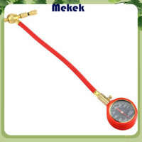 Đồng hồ đo áp suất lốp JOWS, Đồng hồ đo áp suất không khí có ống dài và vòi bơm hơi xoắn ốc bằng đồng, 360° Khớp xoay, Đồng hồ đo lốp con trỏ cho lốp ô tô và xe tải