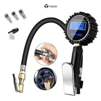 Đồng hồ đo áp suất lốp LCD YIBAR 200PSI Kỹ thuật số Máy bơm hơi lốp cho xe máy Xe tải Xe đạp Xe đạp Mới