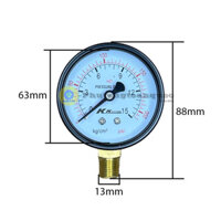 Đồng Hồ Đo Áp Suất Máy Nén Khí 10KG 15KG Chân Ren 13mm
