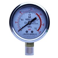 Đồng hồ đo áp suất nước, khí nén, áp kế, van đo áp suất YN60 (0~60 Mpa)