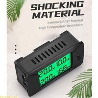 Đồng Hồ Đo Công Suất Điện Áp DC 0-300V 0-300A Màn Hình LCD