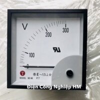 Đồng hồ đo điện áp 300V BE-96 Taiwan Meters - Hàng Chính Hãng, Vôn kế kích thước mặt 96x96mm
