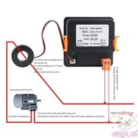 Đồng hồ đo điện áp kỹ thuật số Dal Đồng hồ đo dòng điện Màn hình LED Amp Volt- Meter 2 trong 1 Máy kiểm tra AC50-500V AC1-120A Vôn kế Ampe kế B