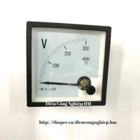 Đồng hồ đo điện áp Vôn BEW-72 300VAC kích thước mặt 72x72mm