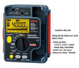 Đồng hồ đo điện trở cách điện Sanwa MG500