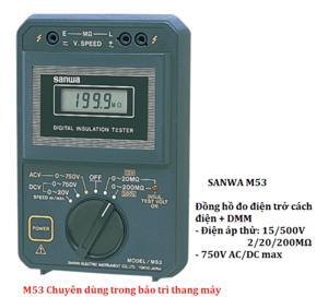 Đồng hồ đo điện trở cách điện Sanwa M53 (15/500V)