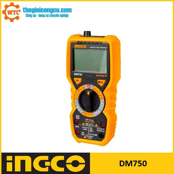 Đồng hồ đo điện vạn năng INGCO DM750