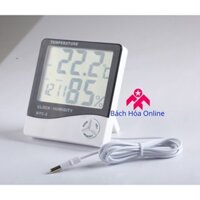 Đồng hồ đo độ ẩm, nhiệt độ trong nhà và ngoài trời HTC2
