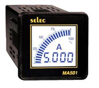 Đồng hồ đo dòng điện AC SELEC MA501, size: 48x48
