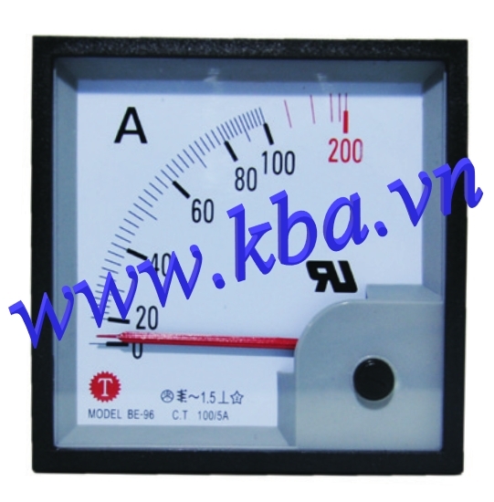 Đồng hồ đo dòng điện BE-96-100/5A 96x96mm