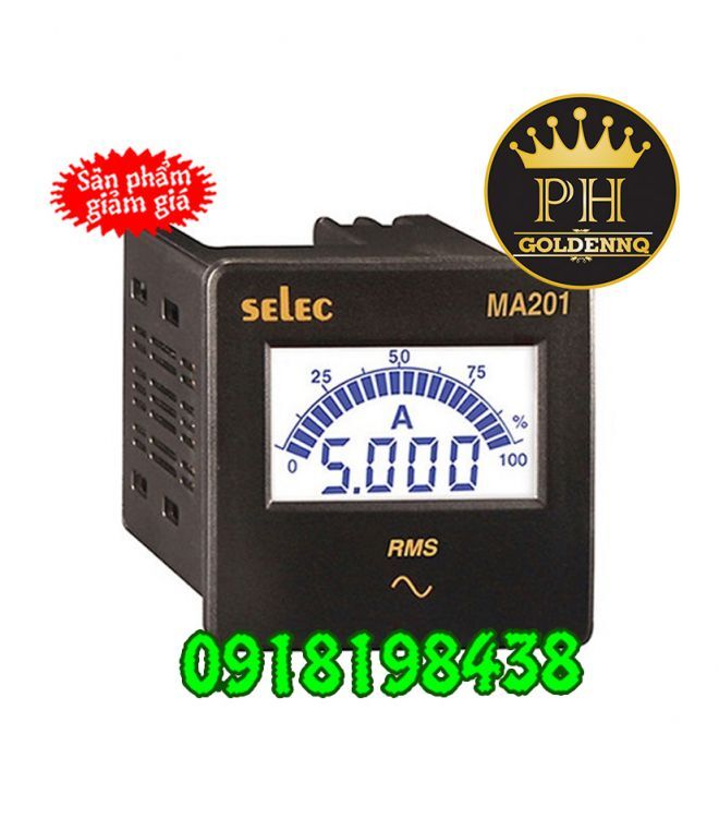 Đồng hồ đo dòng điện Selec MA201
