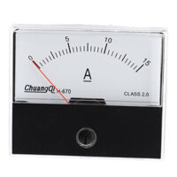 Đồng hồ đo dòng điện tương tự Đồng hồ đo Ampe kế Lớp 2.0 Độ chính xác DC 0-15A Ampe kế tương tự Ampe đo kiểm tra bảng đo