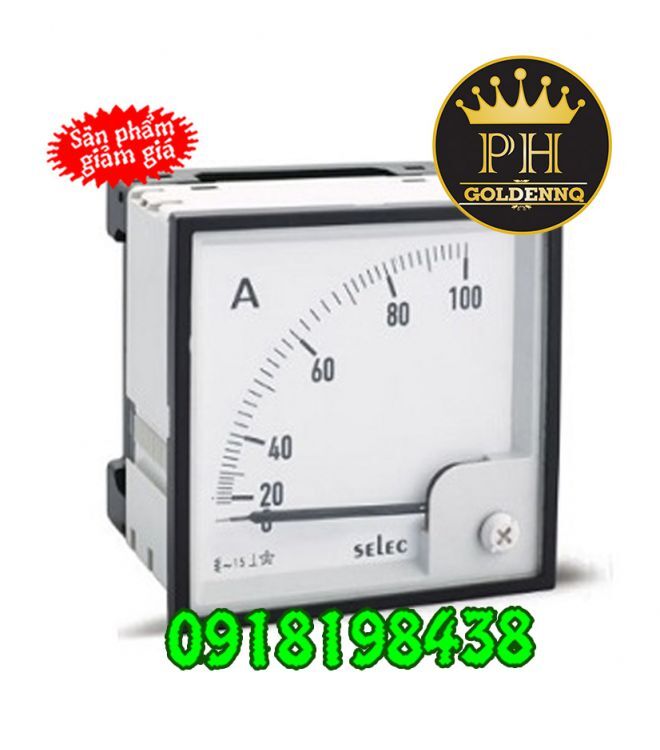 Đồng hồ đo dòng Selec AM-I-3-250/5A