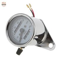 Đồng hồ đo kép đa năng 12V Xe máy Đồng hồ đo tốc độ Guage