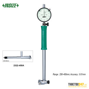 Đồng hồ đo lỗ Insize 2322-450A