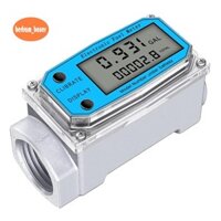 Đồng hồ đo lưu lượng nước tuabin kỹ thuật số với bộ đếm NPT và máy đo lưu lượng nhiên liệu dầu khí FNPT (1 Inch)
