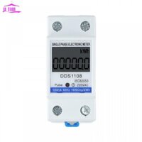 Đồng hồ đo năng lượng điện pha LCD KWH AC Kỹ thuật số Watt-Hour Meter 220V 60A