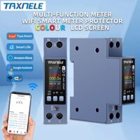 Đồng hồ đo nguồn thông minh TUYA WiFi trên dưới bảo vệ điện áp Bộ ngắt mạch năng lượng kWh Cuộc sống thông minh