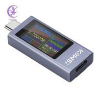 Đồng hồ đo nguồn USB C, Đồng hồ vạn năng kỹ thuật số với màn hình màu lớn, Máy kiểm tra điện áp và dòng điện cho bộ sạc, nguồn điện