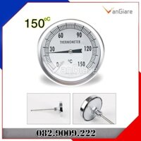 Đồng hồ đo nhiệt độ cơ inox 150 độ C - DAEWON Hàn Quốc (Chân sau), đồng hồ đo nhiệt lò hơi, sấy, nướng loại cơ