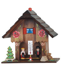 Đồng hồ đo nhiệt độ và độ ẩm Engstler 95 Wetterhaus Black Forest 17 cm