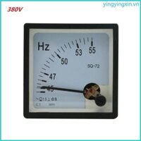 Đồng hồ đo tần số bảng điều khiển tương tự YIN AC 100V 220V 380V cho chỉ báo Hertz