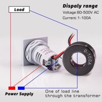 Đồng Hồ Đo Tần Số Vôn Kế ac 0-100ahz 60-500v Chuyên Dụng