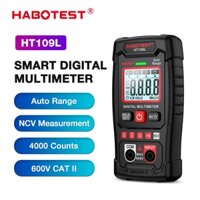 Đồng Hồ Đo Vạn Năng Kỹ Thuật Số Thông Minh habotest ht109l 600v ac / dc 4000 Đếm Độ Chính Xác Cao / Không Cần Gạt Số / ncv Không Tiếp Xúc / Nhận Dạng Tự Động