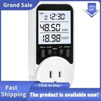Đồng hồ đo Watt, Đồng hồ đo công suất ổ cắm cắm, Phạm vi rộng, Màn hình lớn có đèn nền, Màn hình sử dụng điện Phích cắm US