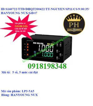 Đồng hồ đo xung Hanyoung LP3-5A5 96x48mm