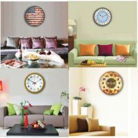 Đồng hồ độc lạ, đồng hồ kim trôi cao cấp tráng gương mẫu mới, đồng hồ trang trí tường đẹp nhiều size gỗ MDF