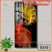 [Đồng hồ dọc]- Tranh Đồng Hồ Tráng Gương 5D siêu sắc nét, siêu đẹp- các mẫu dọc phù hợp cho không gian nhỏ-D310