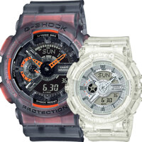 Đồng Hồ Đôi Casio G-Shock & Baby-G GA-110LS-1ADR & BA-110CR-7ADR Dây Nhựa - WR20BAR - Bảo Hành 5 Năm