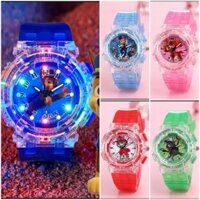 Đồng hồ đội chó cứu hộ Paw Patrol đèn led phát sáng Đồng hồ phát sáng cho bé trai bé gái đồng hồ kim có đèn led phát sáng cho bé