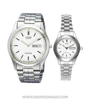 Đồng hồ đôi Citizen BF0500-56A và EQ0460-54A