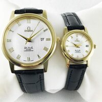 Đồng hồ đôi dây da rẻ đẹp C-OM178SG