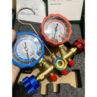 Đồng hồ đôi đo nạp gas Hongsen R410 (có kèm dây)