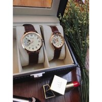 Đồng hồ đôi nam nữ Bomei dây da (Ảnh thật tại shop)