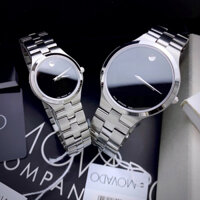 Đồng hồ đôi nam nữ dây thép đeo tay chống nước cao cấp M0vado size 41mm & 26mm fullbox , shop kiwi
