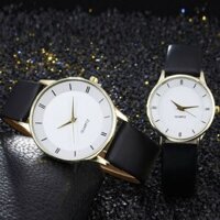 Đồng hồ đôi teen nam nữ dây da