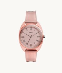 Đồng Hồ Fossil Chính Hãng - Jude Three-Hand Peach Silicone Watch - Nữ | JapanSport ES4856