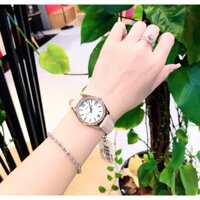 Đồng Hồ Fossil Chính Hãng Nữ ES4557 Scarlette Mini Three-Hand Date Blush Leather Ladies Watch