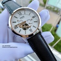 Đồng Hồ Fossil Nam ME3104 Automatic Dây Da Đen 44mm Chính Hãng
