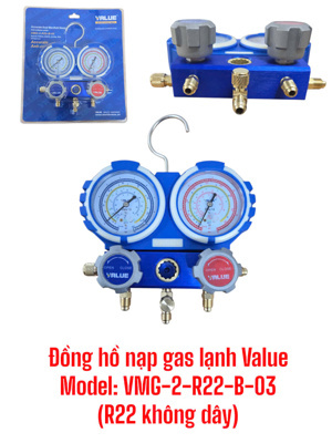 Đồng hồ gas đôi Value VMG-2-R22-B-03